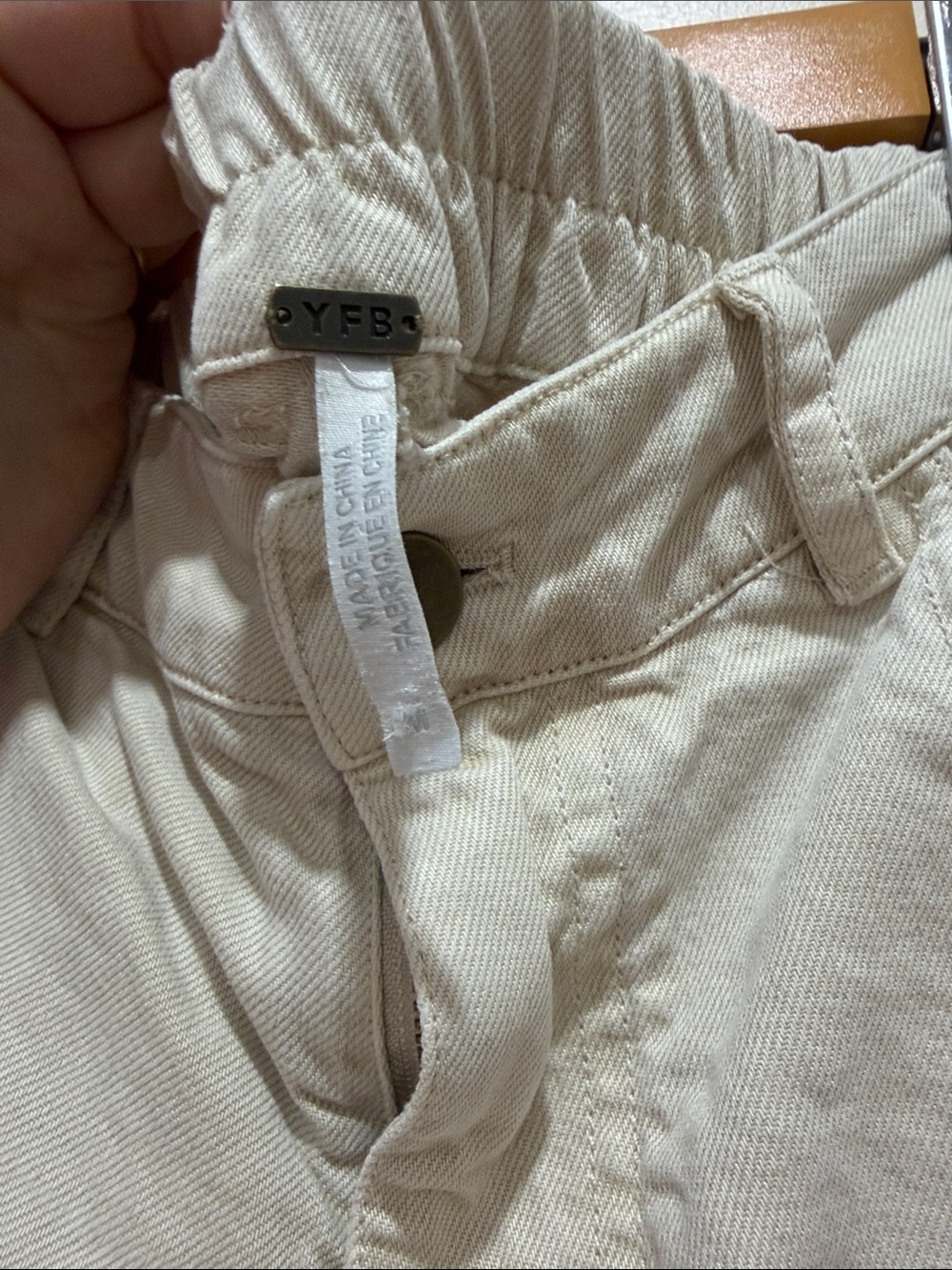 YFB Young Fabulous & Broke High-Rise Barrel Wide Leg Jeans in Bone - Picture 2 of 11